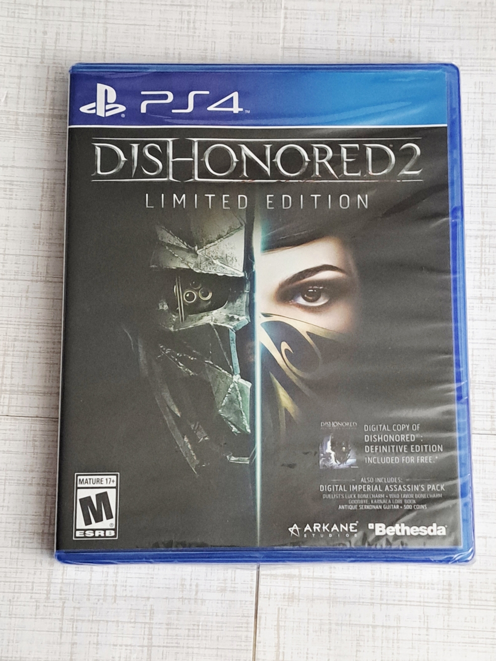 Bethesda PS4 Dishonored 2 Limited Edition - Black/Blue Case